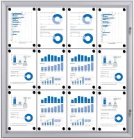 Showdown® Displays Schaukasten S alu 12x DIN A4 96,1...