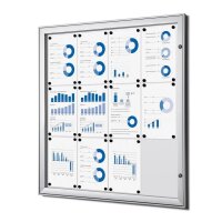 Showdown® Displays Schaukasten S alu 12x DIN A4 96,1...