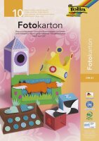 folia Fotokarton farbsortiert 300 g/qm 10 Blatt