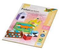 folia Fotokarton farbsortiert 300 g/qm 10 Blatt