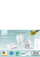 folia Fotokarton weiß 180 g/qm 50 Blatt
