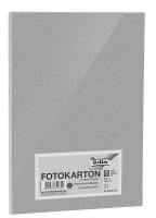 folia Fotokarton silber 300 g/qm 50 Blatt