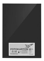 folia Fotokarton schwarz 300 g/qm 50 Blatt