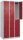 CP Spind Classic Plus lichtgrau, rubinrot 080300-30 S10001, 6 Schließfächer 90,0 x 50,0 x 185,0 cm