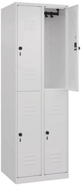 CP Spind Classic Plus verkehrsweiß 080300-20 S10012, 4 Schließfächer 60,0 x 50,0 x 185,0 cm