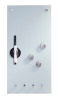Zeller Glas-Magnettafel 20,0 x 40,0 cm weiß