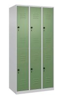 CP Spind Classic Plus lichtgrau, resedagrün 080300-30 S10006, 6 Schließfächer 90,0 x 50,0 x 185,0 cm