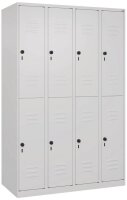 CP Spind Classic Plus verkehrsweiß 080300-40 S10012, 8 Schließfächer 120,0 x 50,0 x 185,0 cm