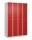 CP Spind Classic Plus lichtgrau, verkehrsrot 080300-40 S10029, 8 Schließfächer 120,0 x 50,0 x 185,0 cm