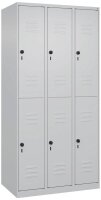 CP Spind Classic Plus lichtgrau 080300-30 S10008, 6 Schließfächer 90,0 x 50,0 x 185,0 cm