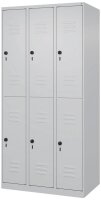 CP Spind Classic Plus lichtgrau 080300-30 S10008, 6 Schließfächer 90,0 x 50,0 x 185,0 cm