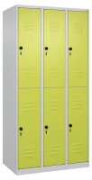 CP Spind Classic Plus clowngrün, lichtgrau 080300-30 S10009, 6 Schließfächer 90,0 x 50,0 x 185,0 cm