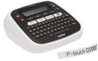 brother P-touch D200BW Beschriftungsgerät schwarz,...