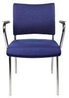 Topstar Besucherstühle Visit 10 NV190 G26 blau Stoff, 2 St.