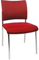 Topstar Besucherstühle Visit 10 NV190 G21 rot Stoff,...
