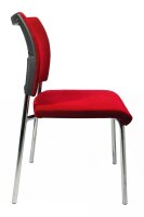 Topstar Besucherstühle Visit 10 NV190 G21 rot Stoff, 2 St.