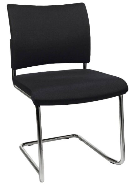 Topstar Besucherstühle Visit 20 NV390 G20 schwarz Stoff, 2 St.