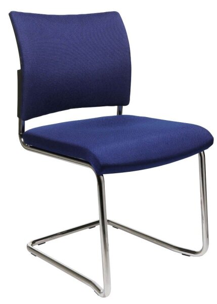 Topstar Besucherstühle Visit 20 NV390 G26 blau Stoff, 2 St.