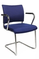 Topstar Besucherstühle Visit 20 NV390 G26 blau Stoff, 2 St.