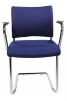 Topstar Besucherstühle Visit 20 NV390 G26 blau Stoff, 2 St.