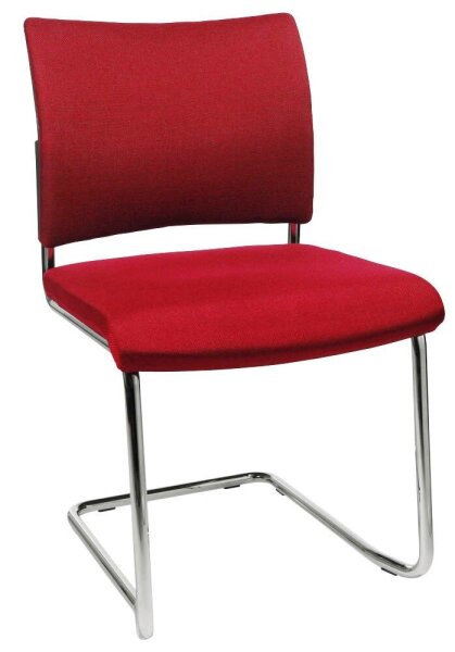 Topstar Besucherstühle Visit 20 NV390 G21 rot Stoff, 2 St.