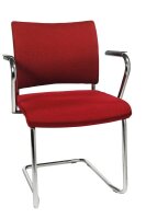 Topstar Besucherstühle Visit 20 NV390 G21 rot Stoff, 2 St.