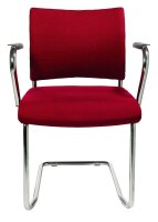 Topstar Besucherstühle Visit 20 NV390 G21 rot Stoff, 2 St.