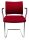 Topstar Besucherstühle Visit 20 NV390 G21 rot Stoff, 2 St.