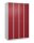 CP Spind Classic Plus lichtgrau, rubinrot 080300-40 S10021, 8 Schließfächer 120,0 x 50,0 x 185,0 cm