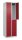 CP Spind Classic Plus lichtgrau, rubinrot 080300-20 S10046, 4 Schließfächer 60,0 x 50,0 x 185,0 cm