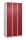 CP Spind Classic Plus lichtgrau, rubinrot 080300-30 S10056, 6 Schließfächer 90,0 x 50,0 x 185,0 cm