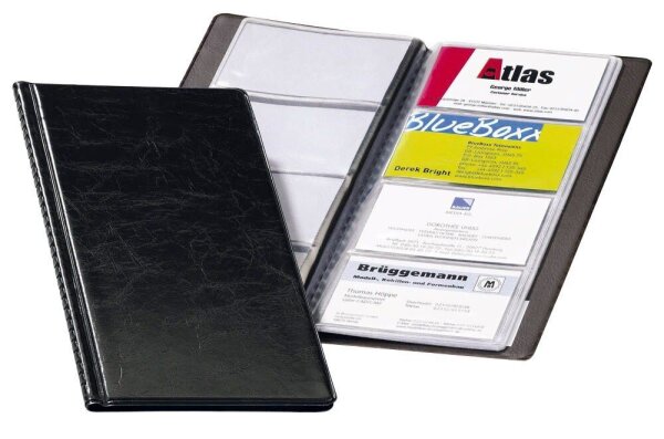 DURABLE Visitenkartenmappe VISIFIX 96 schwarz, 1 St.