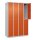 CP Spind Classic Plus reinorange, lichtgrau 080300-40 S10061, 8 Schließfächer 120,0 x 50,0 x 185,0 cm