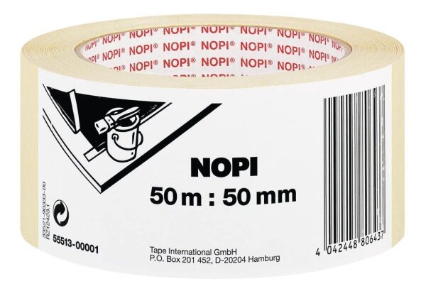 NOPI Kreppband beige 50,0 mm x 50,0 m 1 Rolle