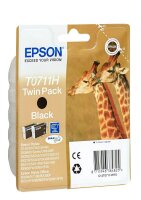 EPSON T0711H (Giraffe) schwarz Druckerpatronen, 2er-Set