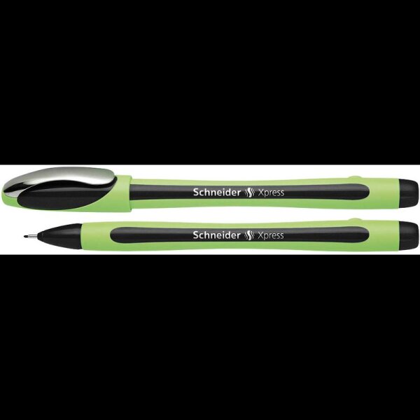 Schneider Xpress Fineliner schwarz 0,8 mm, 10 St.