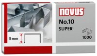 novus Heftklammern SUPER No.10, 1.000 St.