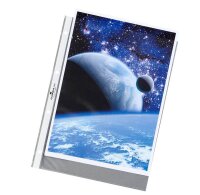 DURABLE Prospekthüllen DIN A4 quer transparent genarbt 0,12 mm, 10 St.