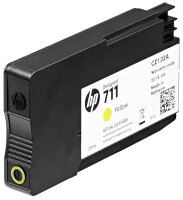 HP 711(CZ136A) gelb Druckerpatronen, 3er-Set