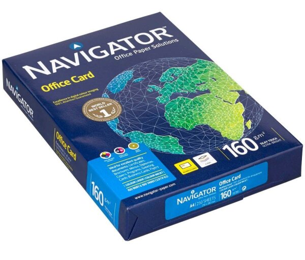 NAVIGATOR Kopierpapier Office Card DIN A4 160 g/qm 250 Blatt
