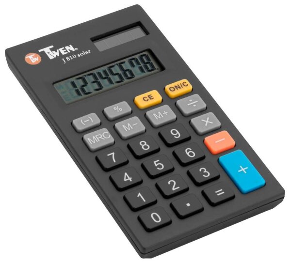 TWEN J-810 Taschenrechner schwarz