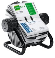 DURABLE Visitenkarten-Rollkartei Visifix schwarz,...