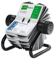 DURABLE Visitenkarten-Rollkartei Visifix schwarz, für 560 Visitenkarten