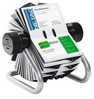 DURABLE Visitenkarten-Rollkartei Visifix silber, für...