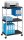 PAPERFLOW Bürowagen anthrazit 3 Ebenen 60,0 x 36,0 x 100,0 cm