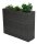 Garden Pleasure Pflanzkübel Kunststoff dunkelgrau rechteckig 100,0 cm  ( 970290 )