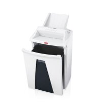 HSM SECURIO AF150 Aktenvernichter mit Partikelschnitt P-6, 0,78 x 11 mm, bis 150 Blatt, weiß