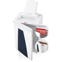 HSM SECURIO AF500 Aktenvernichter mit Partikelschnitt P-4, 4,5 x 30 mm, bis 500 Blatt, weiß