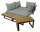 Garden Pleasure Loungegruppe FELICE grau, anthrazit Holz, Metall, 11-teilig