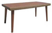 Garden Pleasure Gartentisch CARSON braun rechteckig 160,0...
